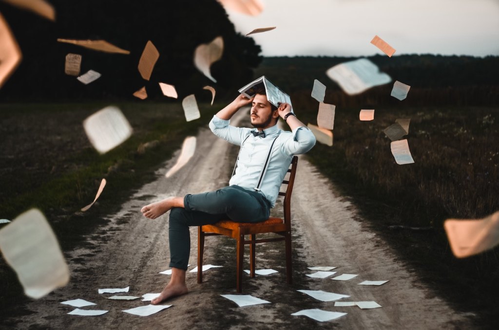 Writer In Malaysia: Guy holding book on his head