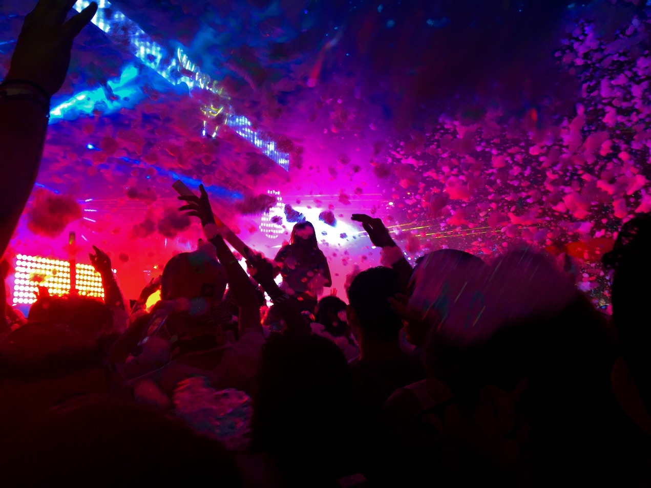 People partying in disco